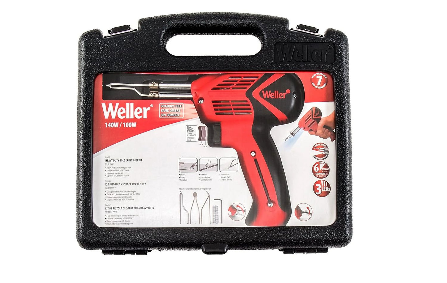 Weller 12.1 in. corded soldering gun kit 140 watts red 1 pk