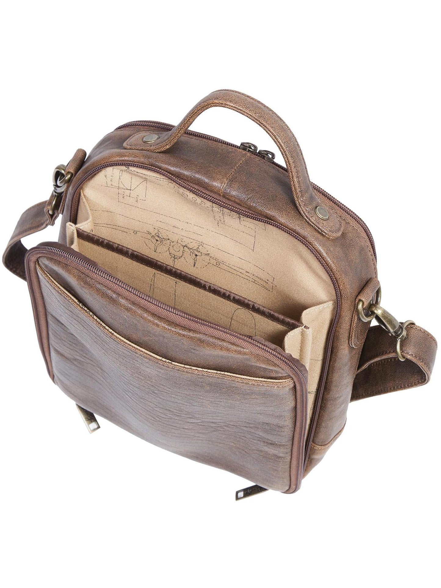 Scully  leather aerosquadron travel tote bag (men's)