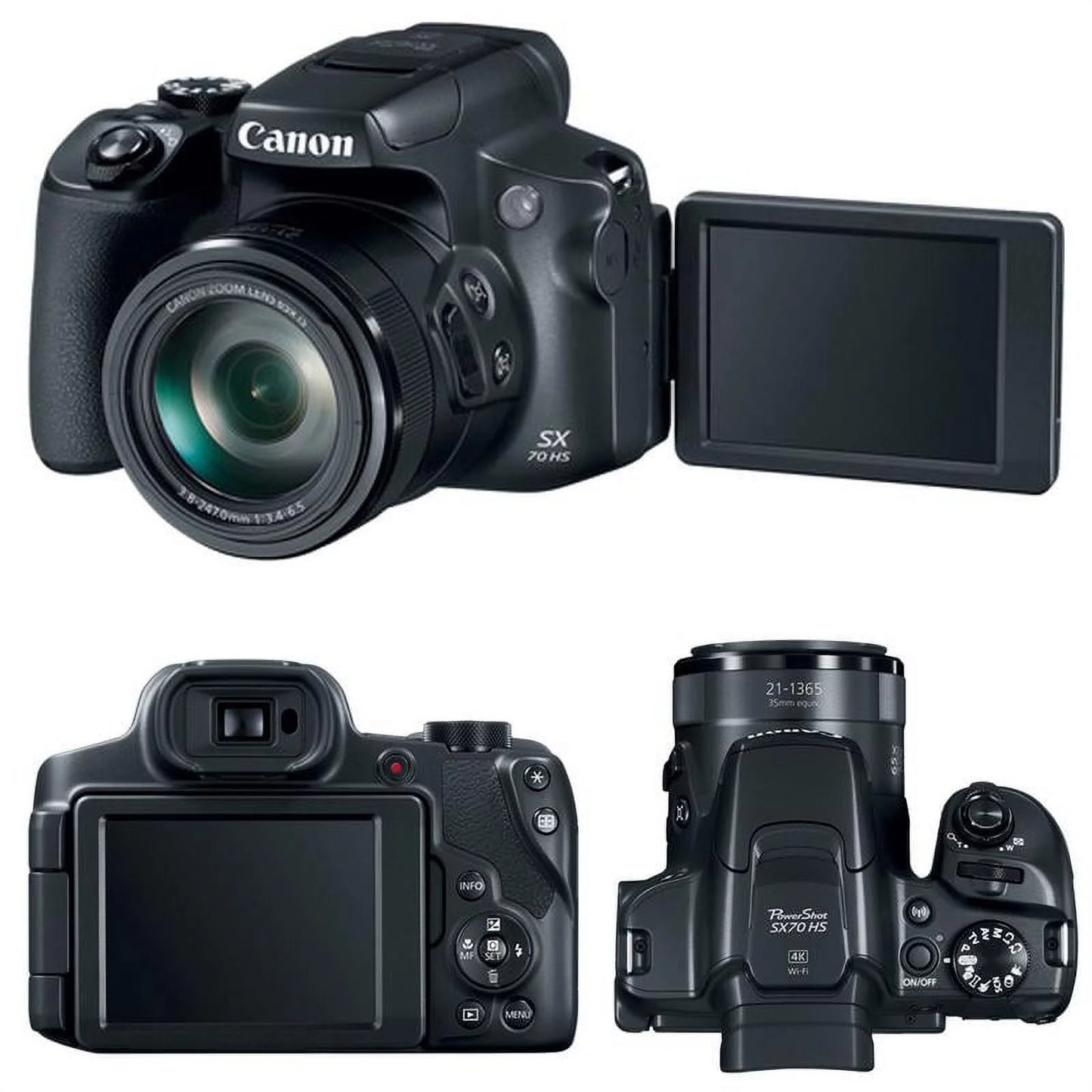 Canon powershot sx70 hs digital camera 3071c001 premium bundle