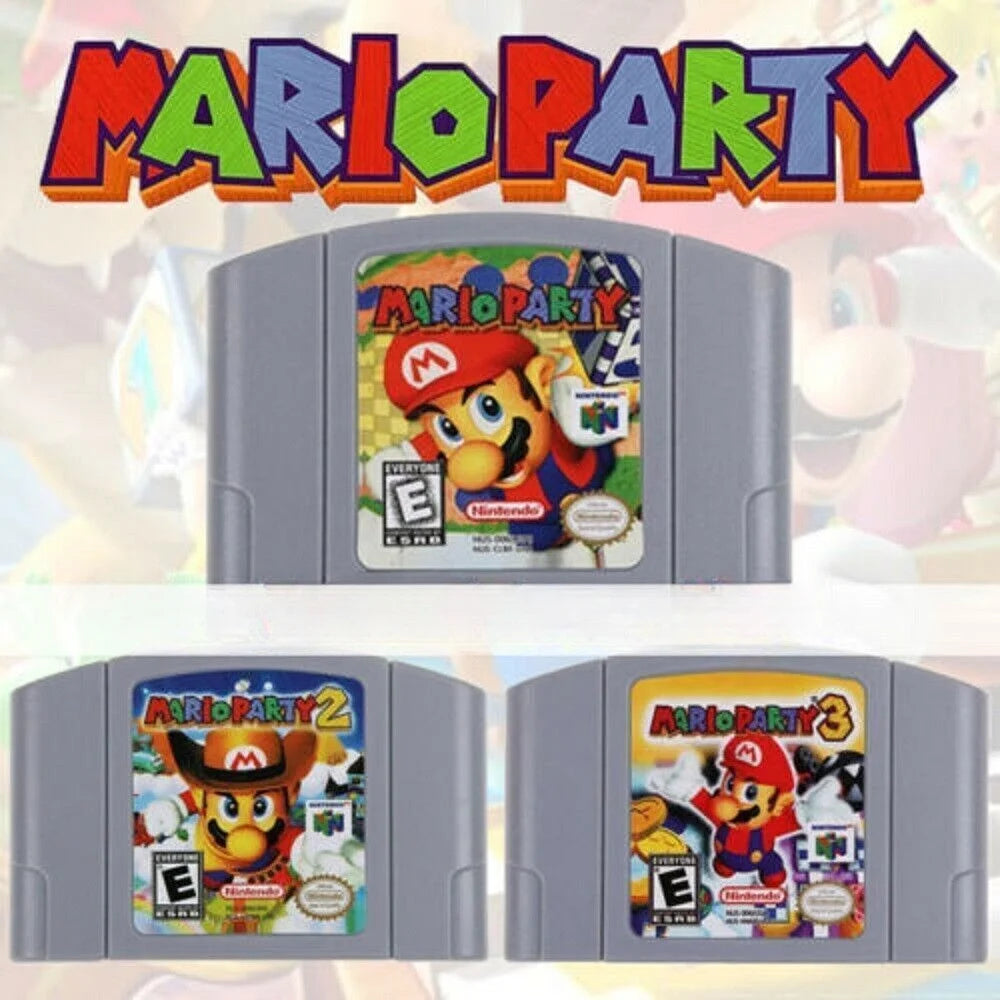 Super mario 64 party  video game cartridge console card for nintendo n64