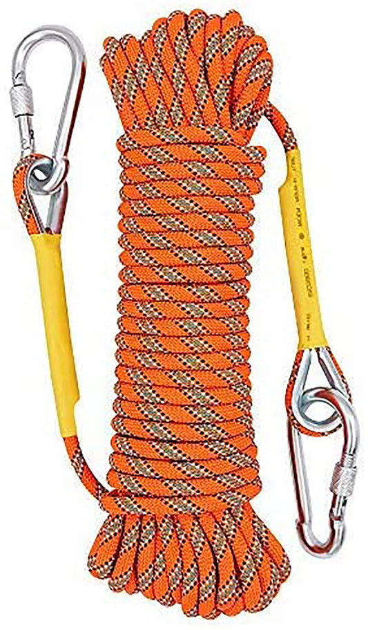 X xben outdoor climbing rope 50m(160ft) static rock climbing rope for escape rope ice climbing equipment fire rescue parachute