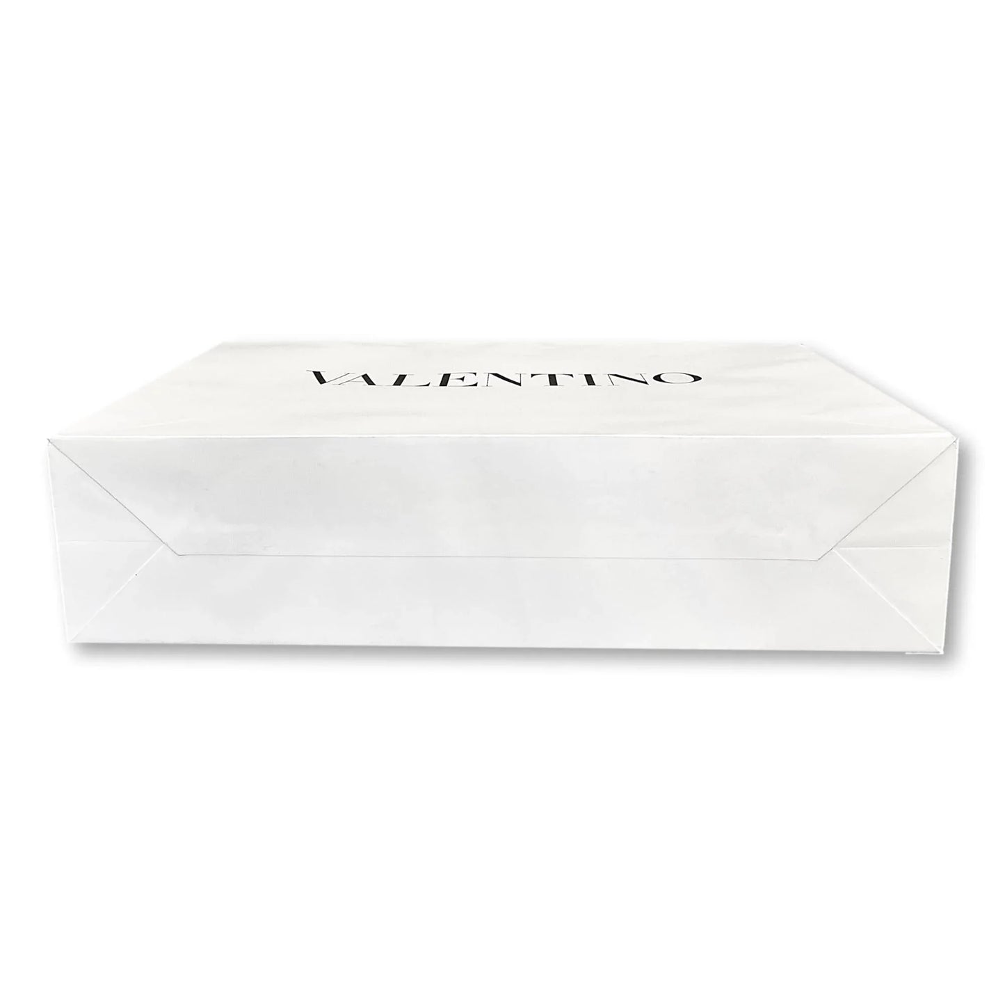 Valentino shopping gift bag designer logo packaging white paper large