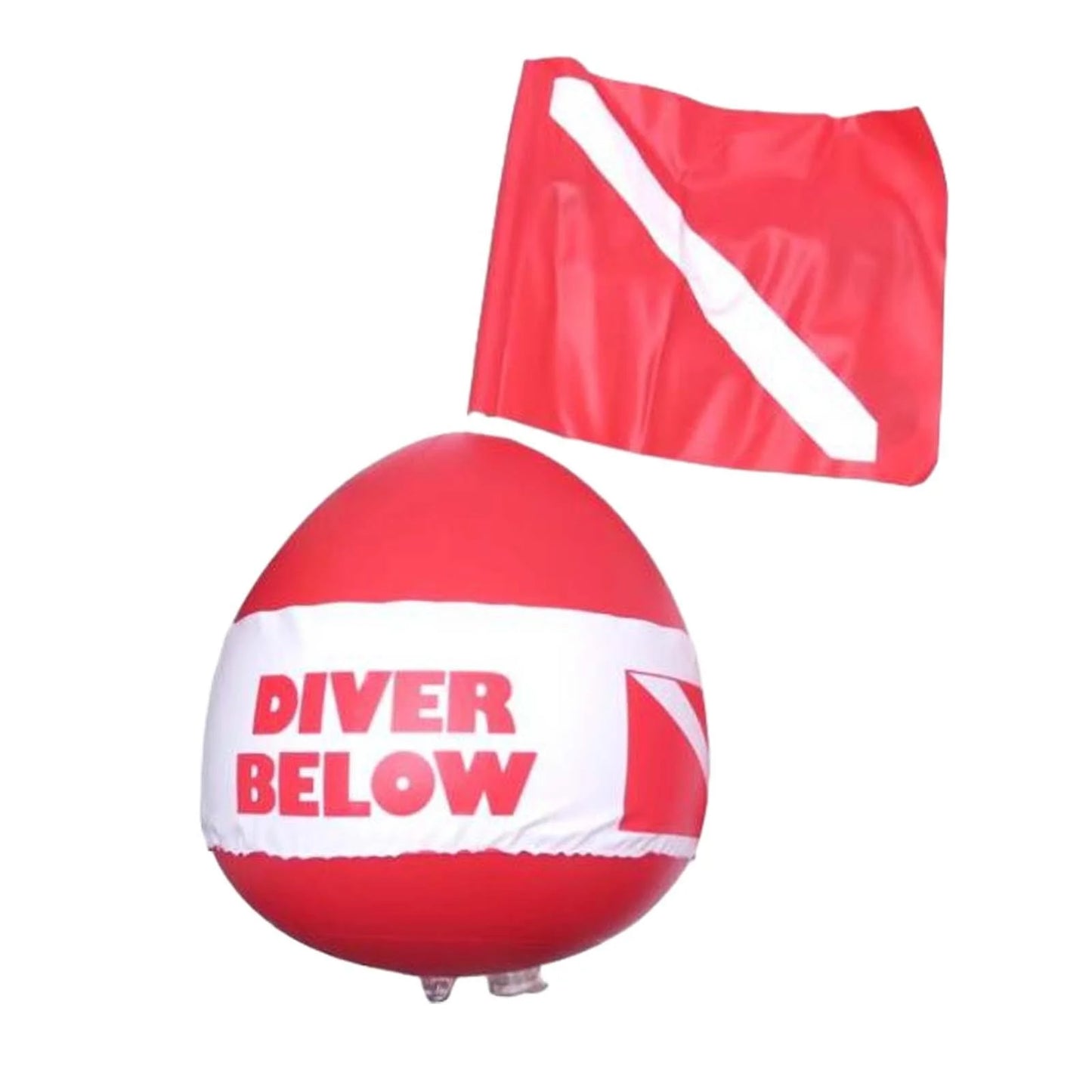 Yotijar buoy float ball with dive flag for snorkeling surface signaling beach diving