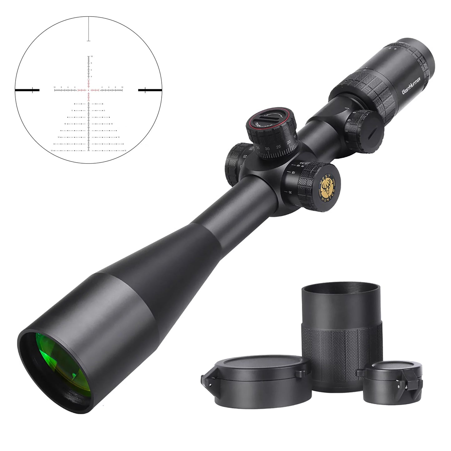 Westhunter optics whi 6-24x50 sfir ffp rifle scope, 30 mm illuminated riflescope