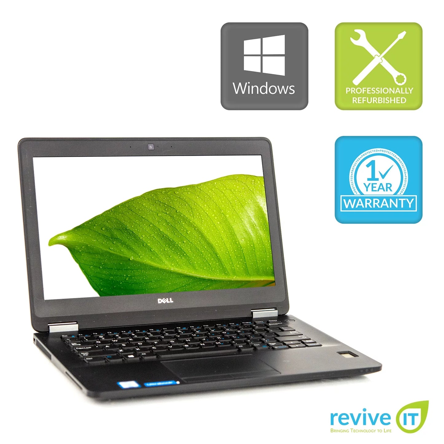 Used dell latitude e7270 12.5" laptop core i5 16gb 128gb ssd m.2 integrated graphics win 10 pro 1 yr wty b v.wca