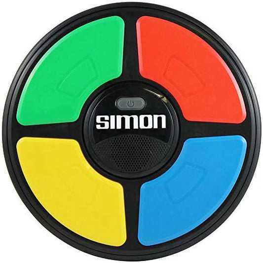 Basic fun simon electronic game with digital screen and built-in counter, 9-inch diameter