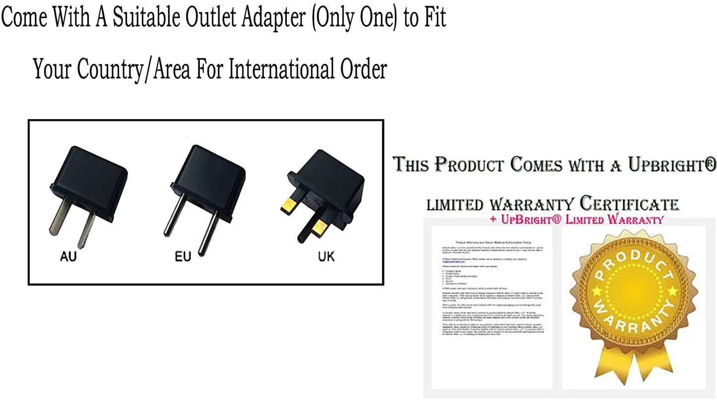 Upbright 27v ac/dc adapter compatible with creative labs gigaworks t20 series ii 2.0 giga works 2 mf1610 51mf1610aa002 gw-t20-iir multimedia speaker 1.7a power supply cord charger (not for 15v /12vac)