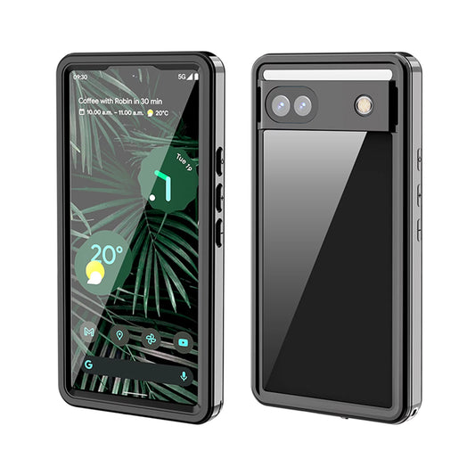 Waterproof case for google pixel 6a, built-in screen protector full body protection rugged case underwater dustproof drop protection cover for google pixel 6a