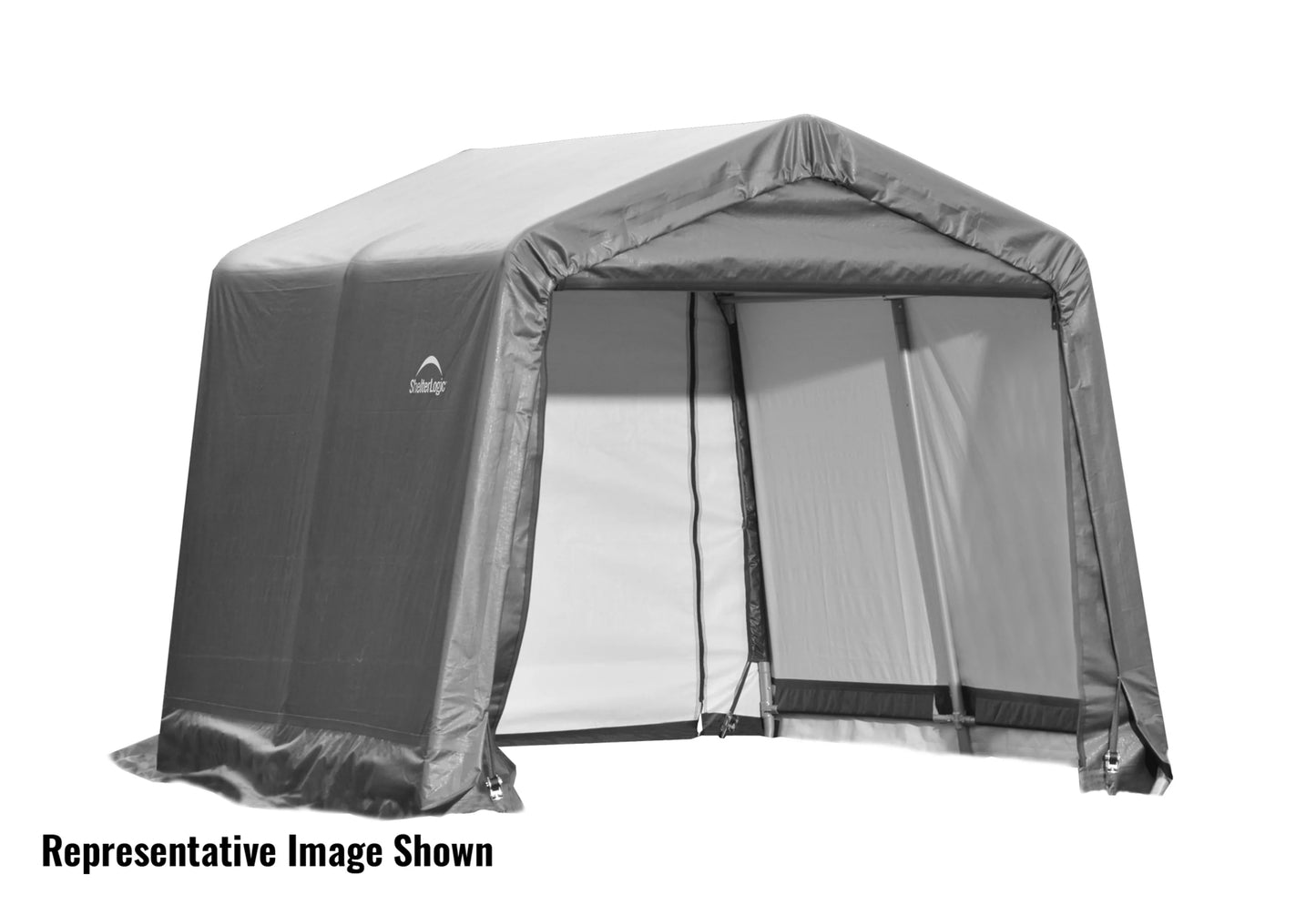 Sheltercoat 10 x 16 ft. garage peak gray std