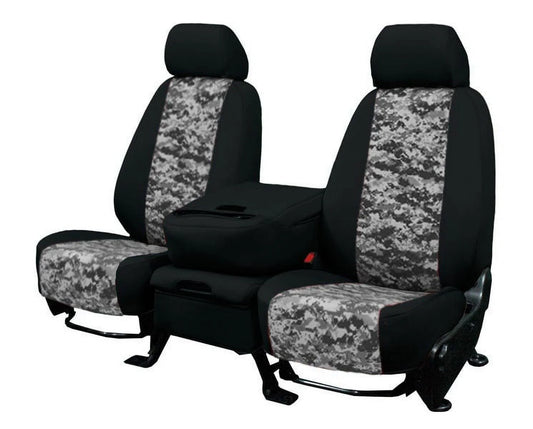 Caltrend front buckets camo seat covers for 1994-1997 toyota land cruiser - ty501-97ks urban insert with black trim