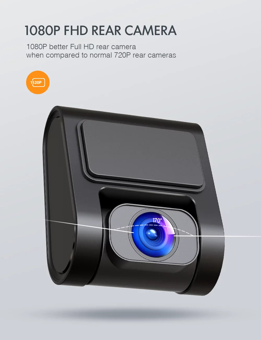 Apeman c860 2k x 1080p dual dash cam front and rear 3.0" hd ips screen, support 128gb