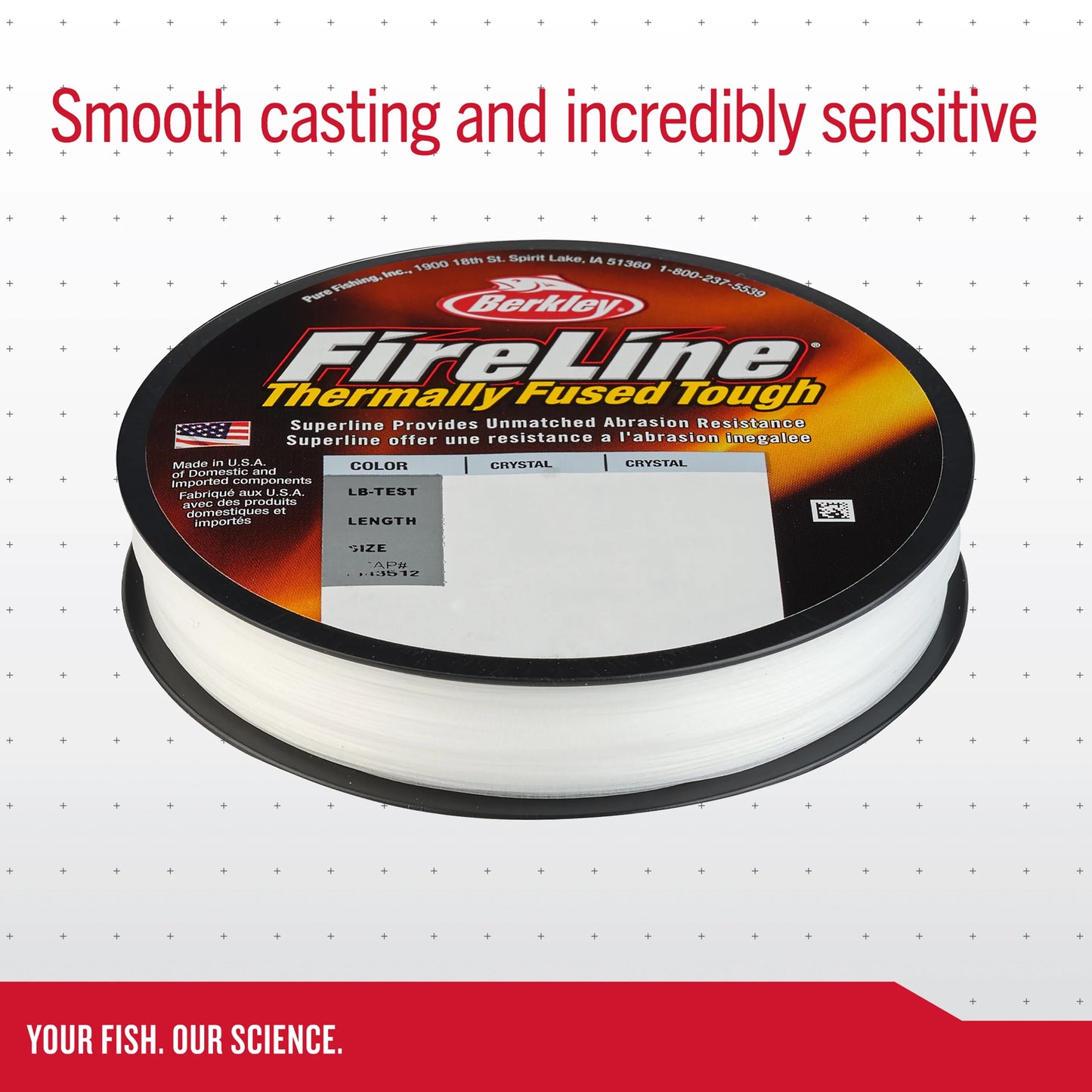 Berkley fireline® superline, flame green, 6lb | 2.7kg fishing line