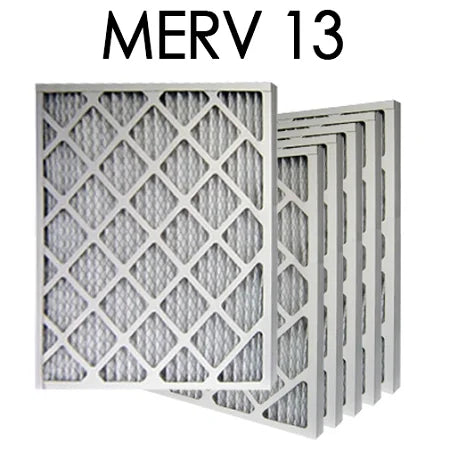 20x25x2 merv 13 pleated air filter 6pk | 19.5x24.5x1.75 - actual size