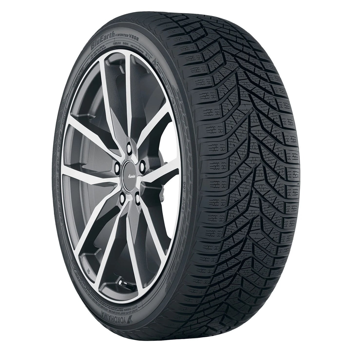 Yokohama bluearth winter v905 winter 255/40r19 100v xl passenger tire fits: 2017 volkswagen tiguan highline, 2016-18 audi q3 technik