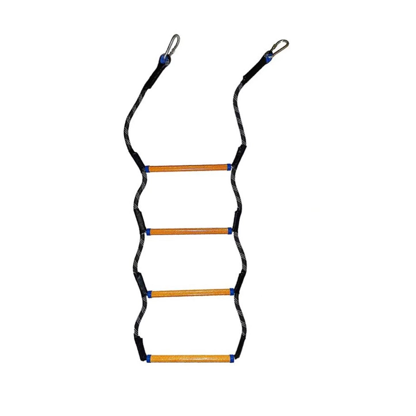 Boat rope ladder, 4/5 tier marine rope ladder, high strength boarding rope ladder climbing rope swim ladder for inflatable boat kayaking canoe sailing 4 steps