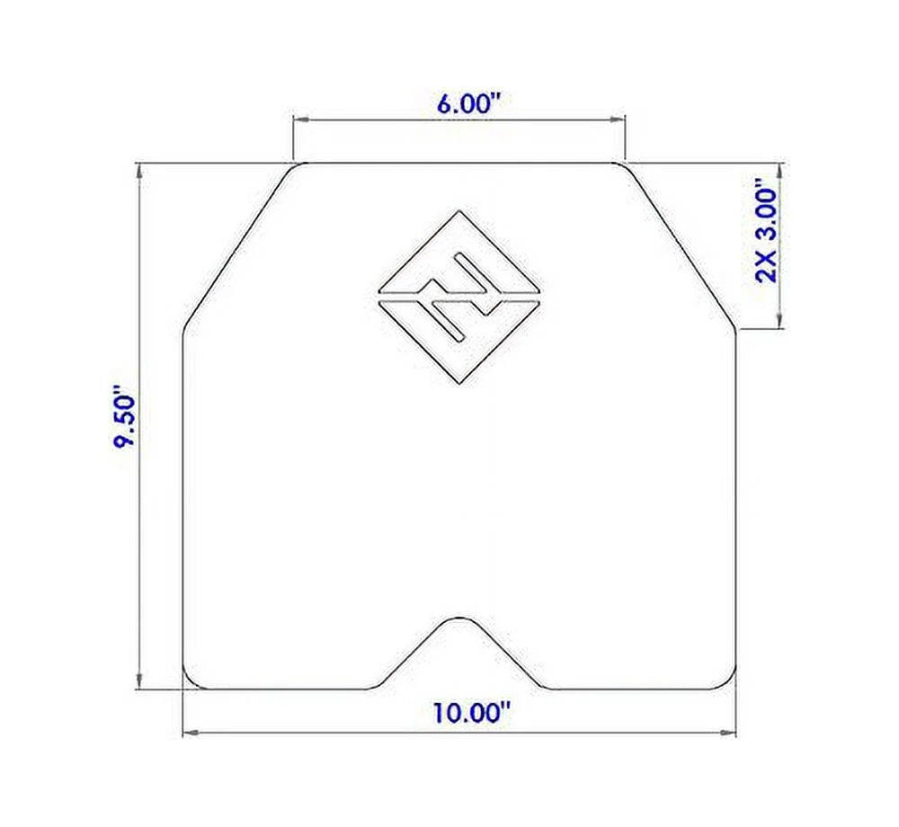 Weight vest plates - 8.75 lb plates sold in a pair - 20lb total vest weight - f&f fitness - compatible with most vests, weight carrier - crossfit training – plates for weighted vest workouts