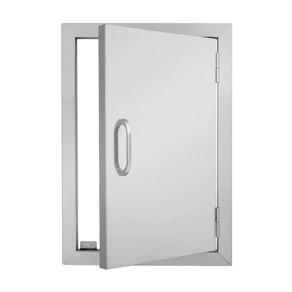 Zimtown single wall bbq access door cutout 14 x 20inch bbq island stainless steel door for outdoor