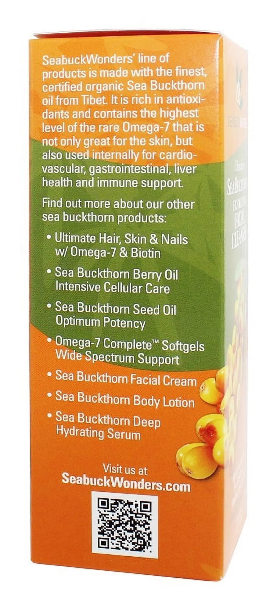 Seabuckwonders himalayan sea buckthorn exfoliating facial cleanser