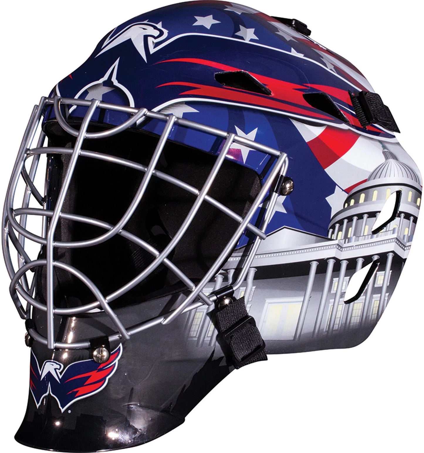 Washington capitals unsigned franklin sports replica full-size goalie mask