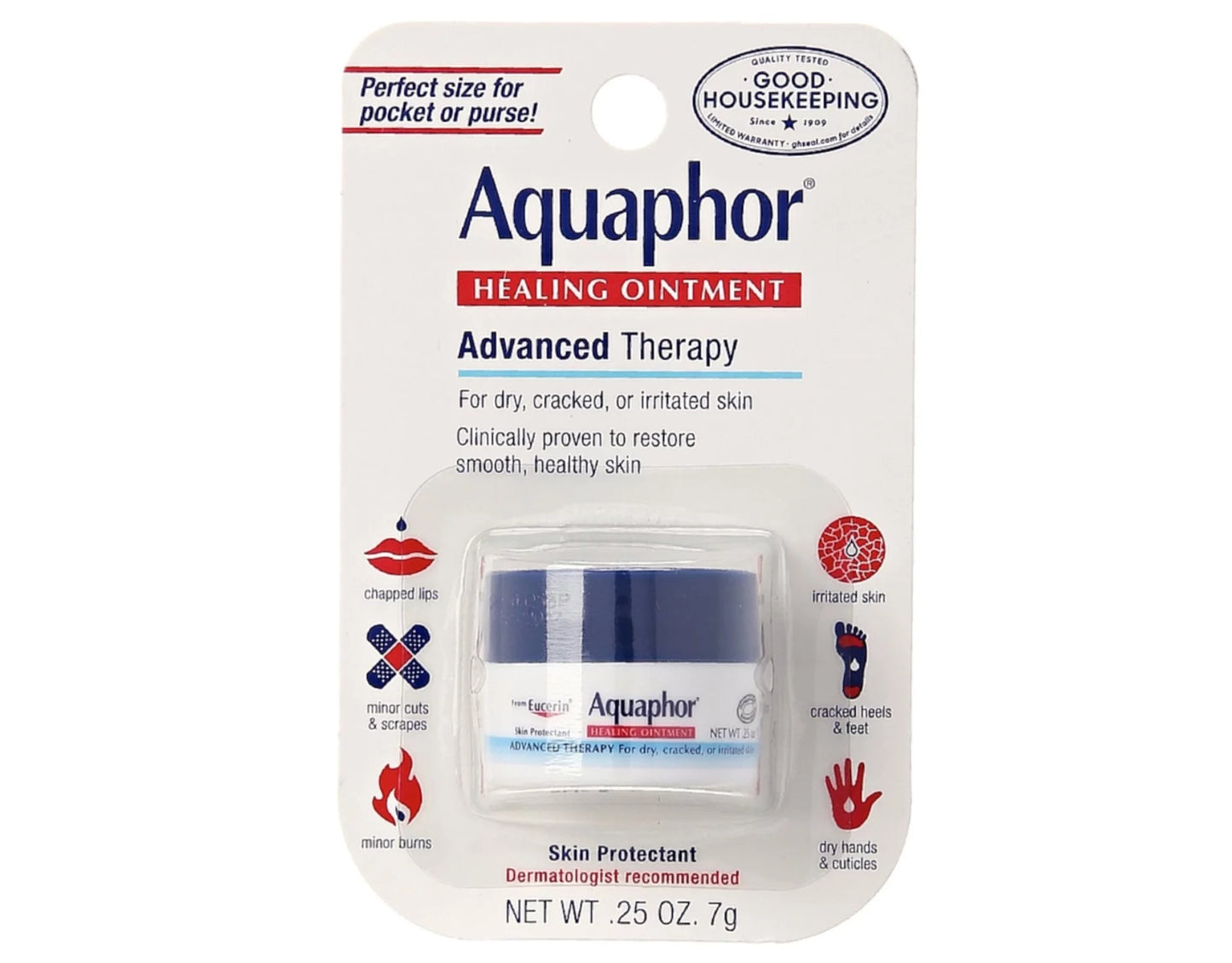 Aquaphor advanced therapy healing ointment for skin protectant, 0.25 oz, 6 pack