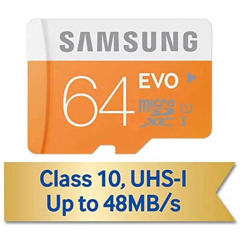 Samsung evo 64gb memory card for revvl v plus 5g phone - high speed microsd class 10 microsdxc compatible with t-mobile revvl v plus 5g