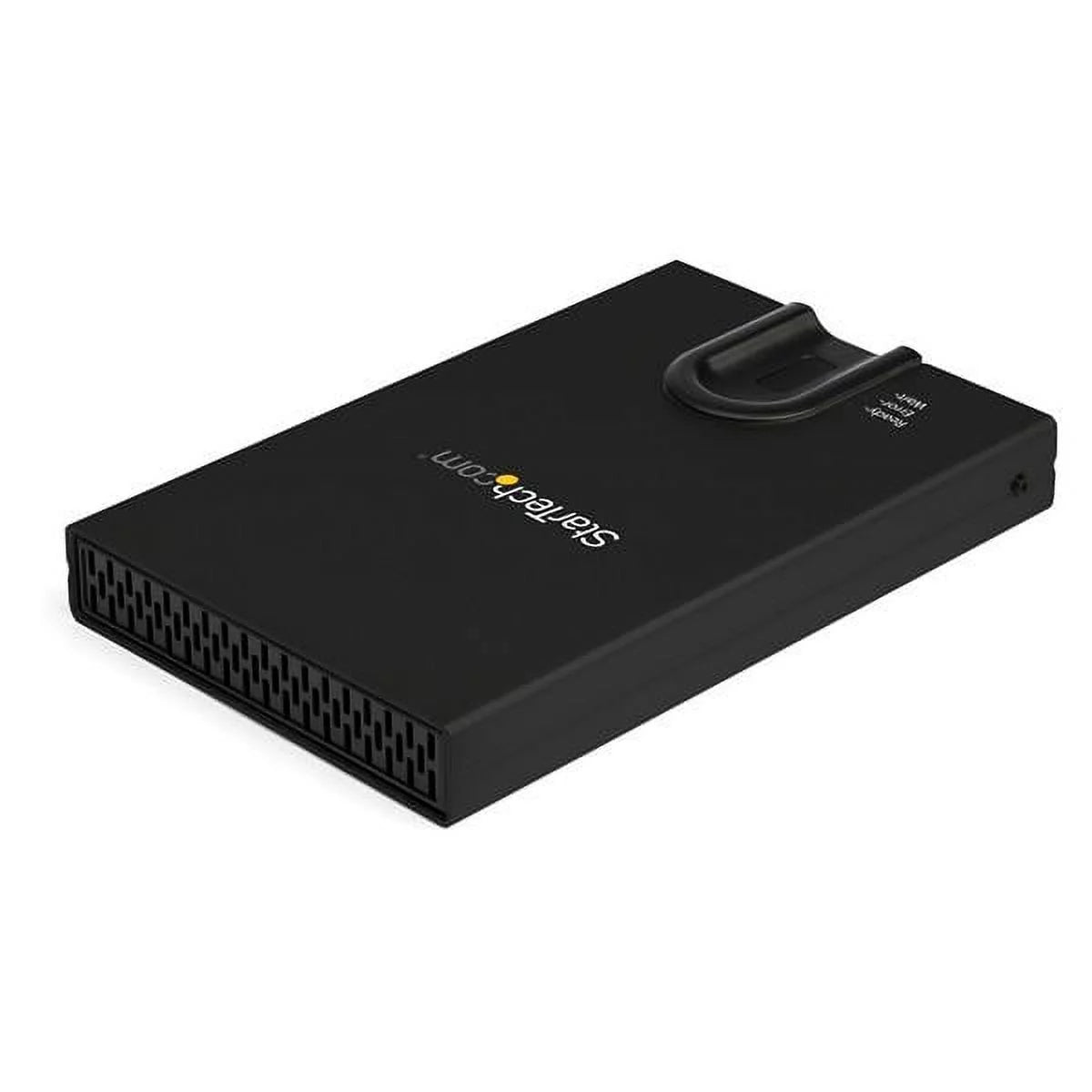 Startech.com usb 3.0 to 2.5-inch sata external hard drive enclosure with secure biometric fingerprint/password access for 256-bit aes encrypted usb 3.1 gen 1 5gbps ssd/hdd data transfer - portable