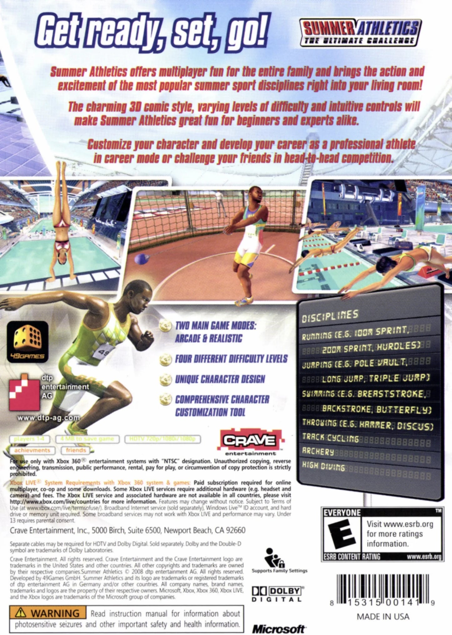 Summer athletics (xbox 360)