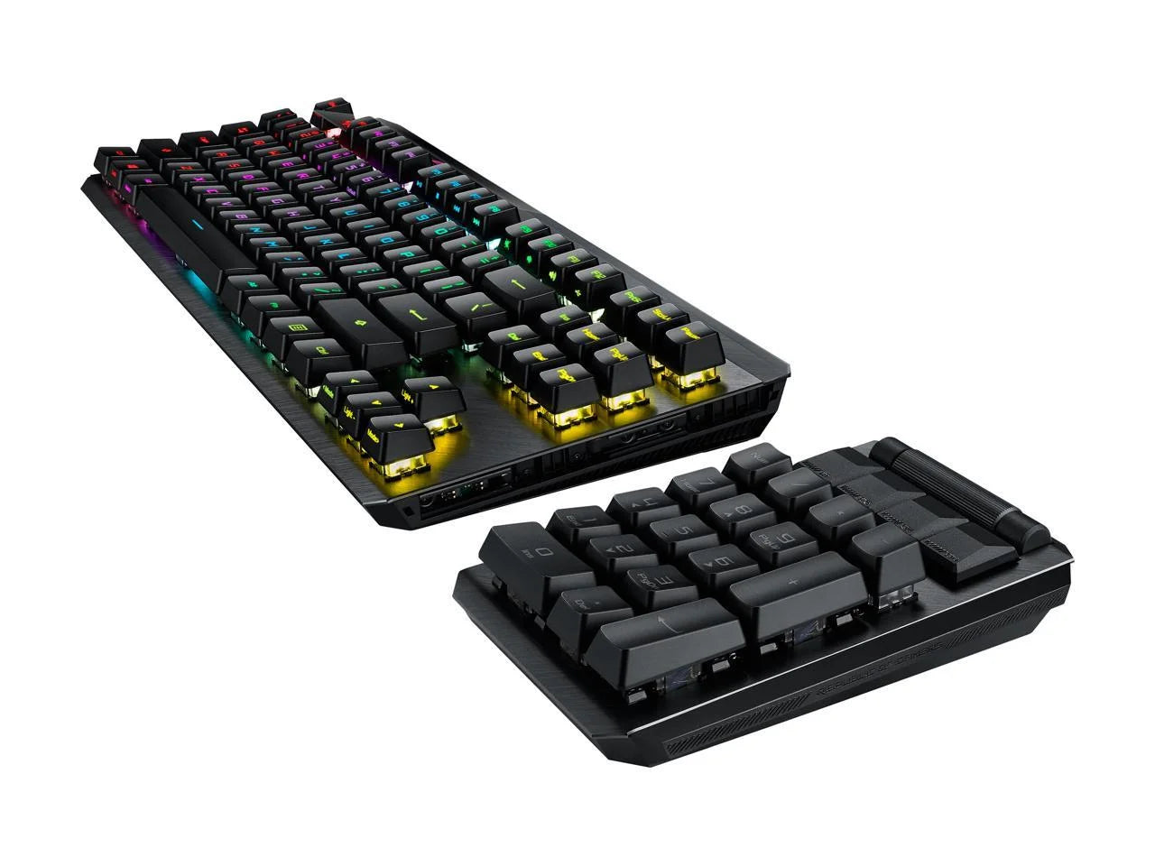 Asus ma02 rog claymore ii wireless modular gaming mechanical keyboard with rog rx blue switches, detachable numpad & wrist rest