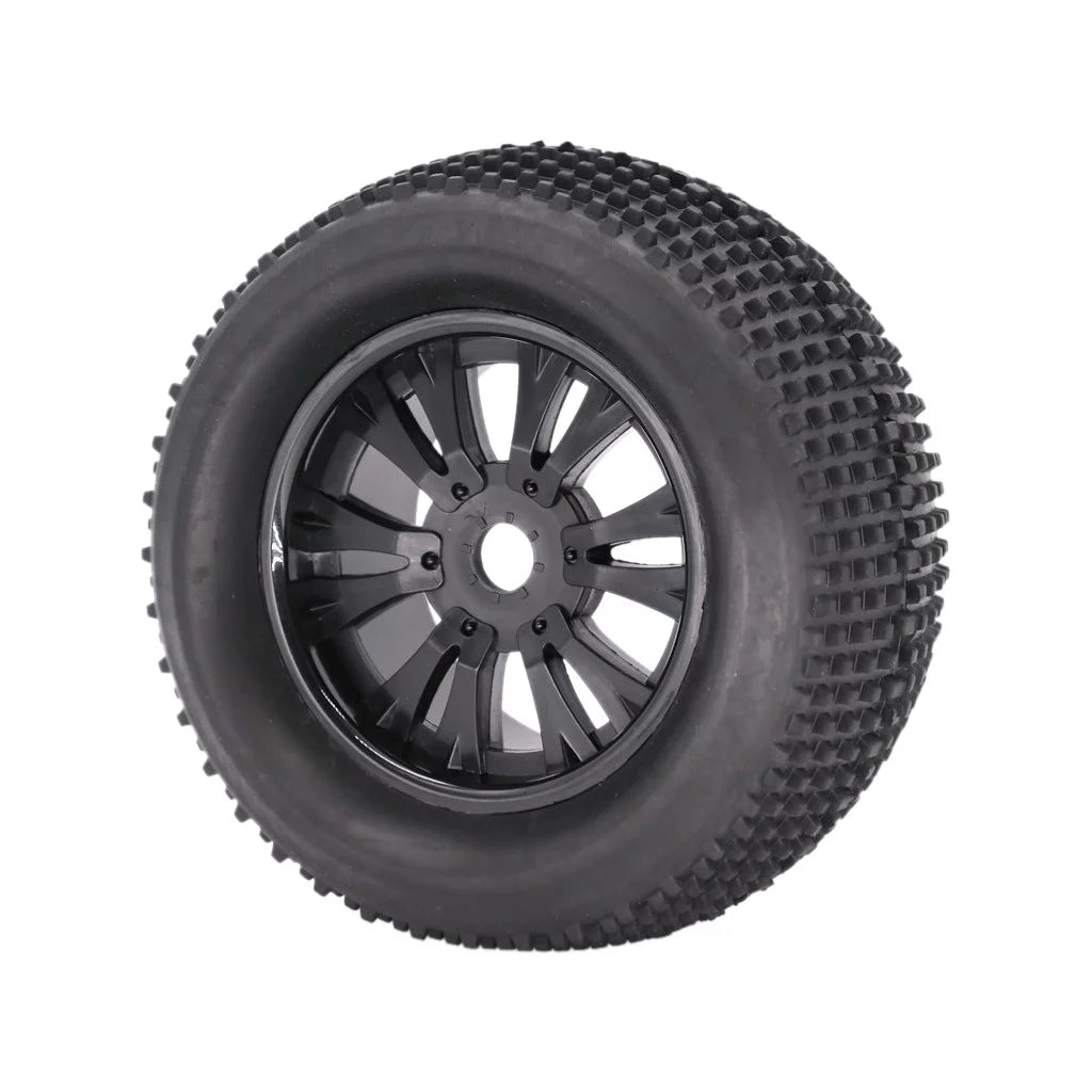 Zisugp 2pcs 140mm truck wheel rim and tire for 1/8 traxxas hsp hpi rc crawler car car tracks for men electric