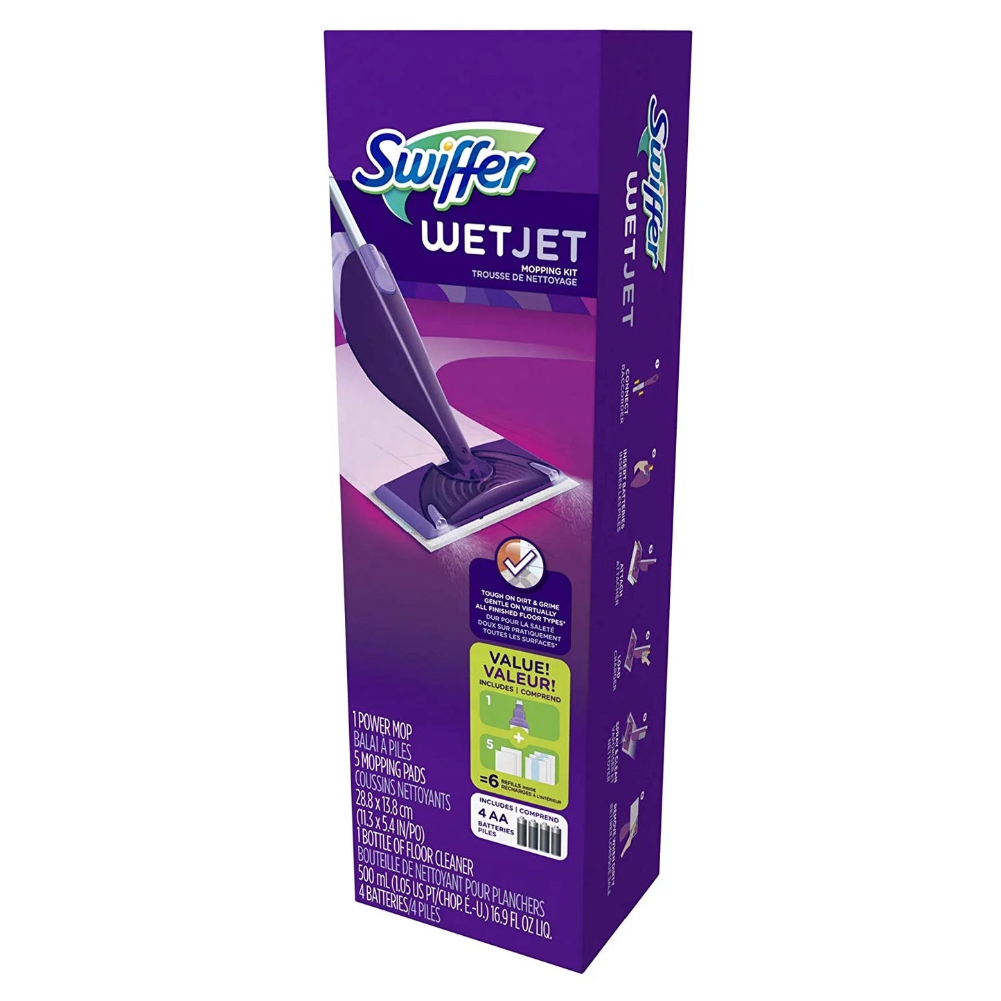 Swiffer wetjet spray mop starter kit, 16.9 fl oz