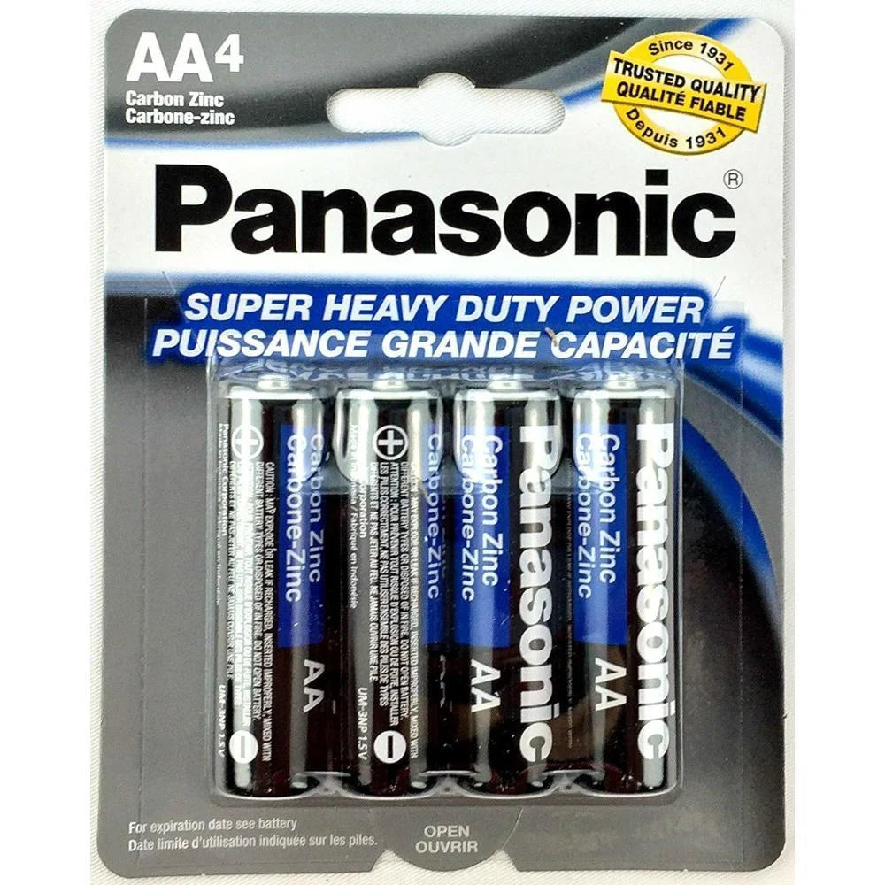 48 pcs panasonic aa batteries super heavy duty power carbon zinc double a battery 1.5v