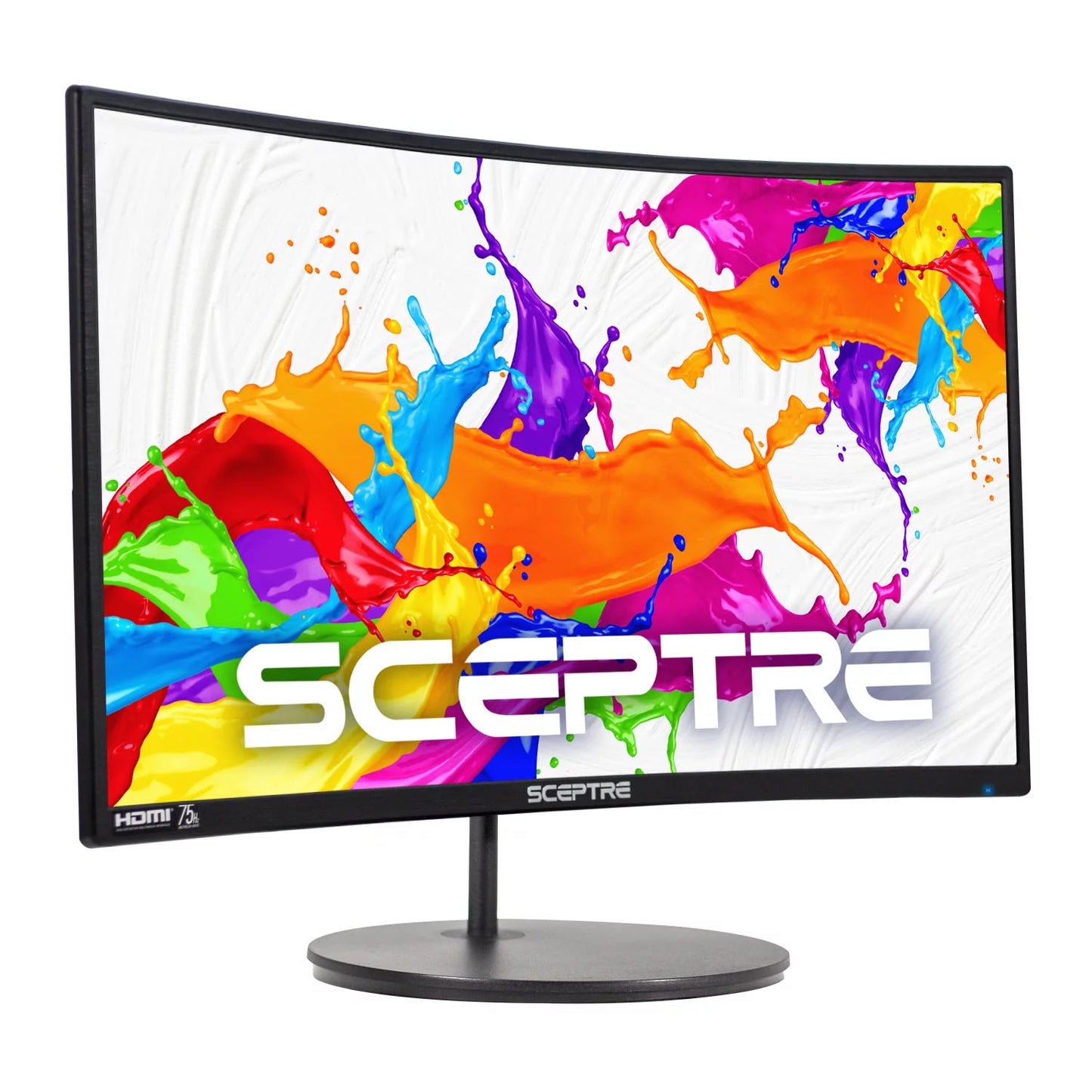 Sceptre c248w-1920r 24" curved 75hz gaming led monitor full hd 1080p hdmi displayport vga speakers ultra thin metal black