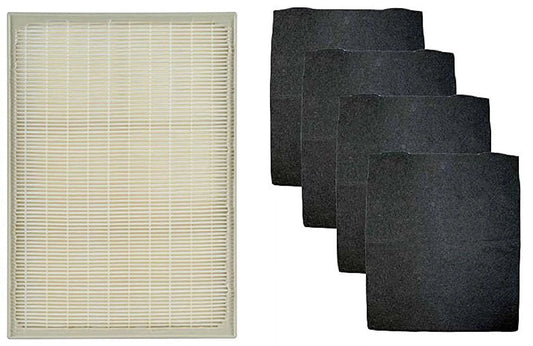 Whirlpool 1183051k (1183051) hepa filter with 4 pre-carbon filters fits whispure air purifier models ap25030k, apr25530l, apr25130l, and ap150; replaces part # 1183051 1183051k