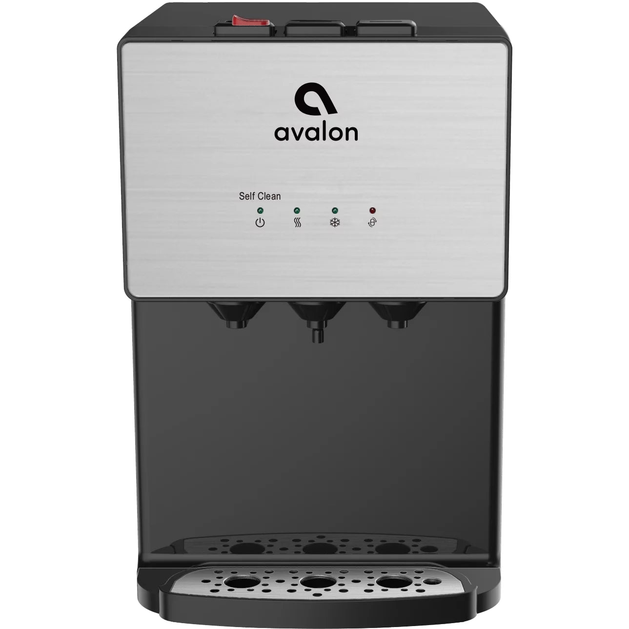 Avalon premium 3 temperature self cleaning bottleless countertop water dispenser - stainless steel