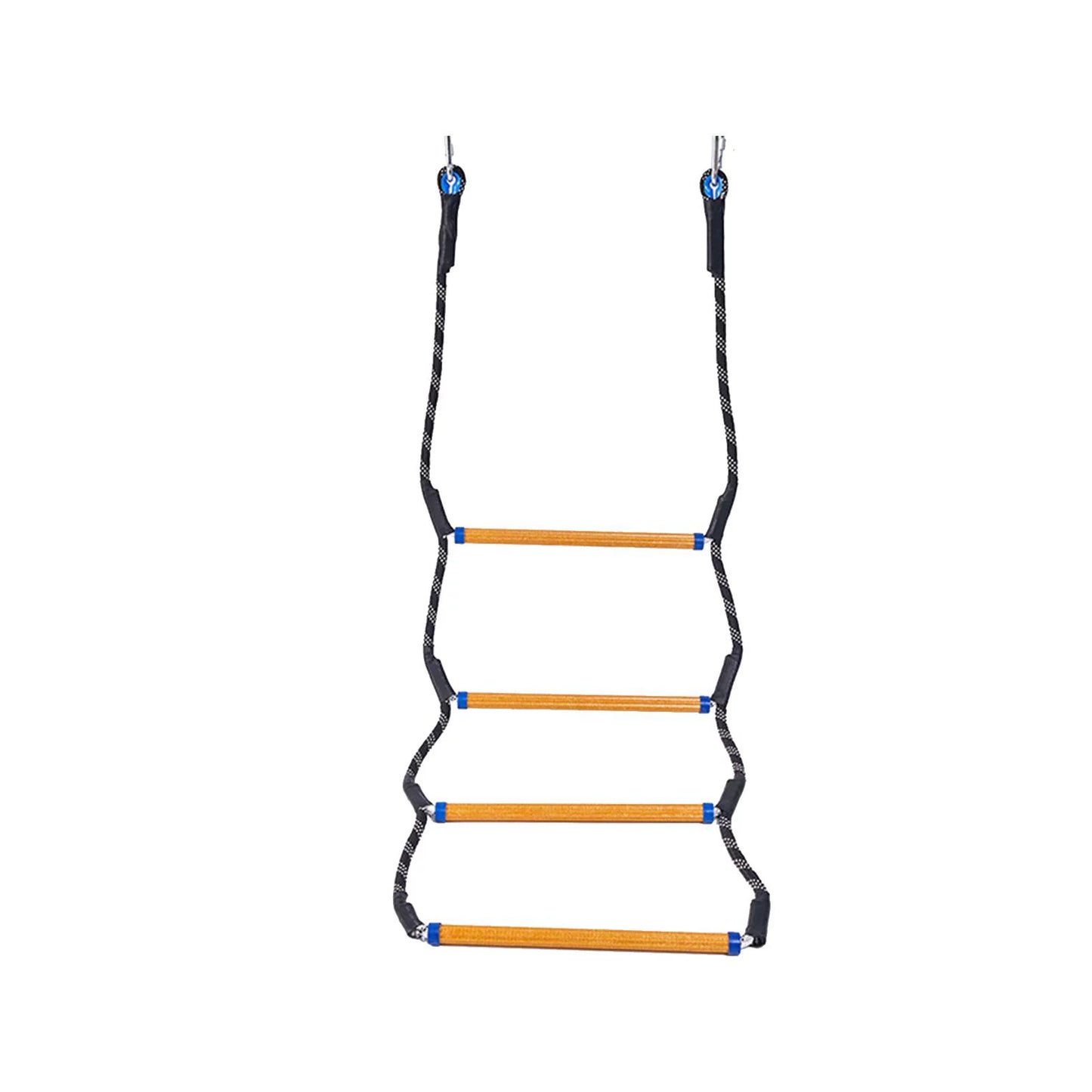 Boat rope ladder, 4/5 tier marine rope ladder, high strength boarding rope ladder climbing rope swim ladder for inflatable boat kayaking canoe sailing 4 steps