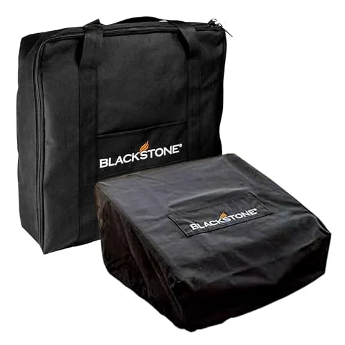 Blackstone 17" griddle cover and carry bag water resistant 600d polyester heavy duty flat top 17" gas grill cover accessory exclusively fits blackstone cooking station without hood