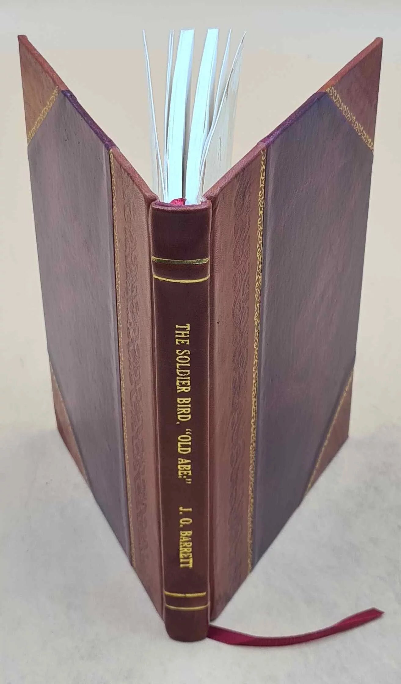 The soldier bird. "old abe": the live war eagle of wisconsin, that served a three years' campaign in the great rebellion. by j. o. barrett. 1876 [leather bound]