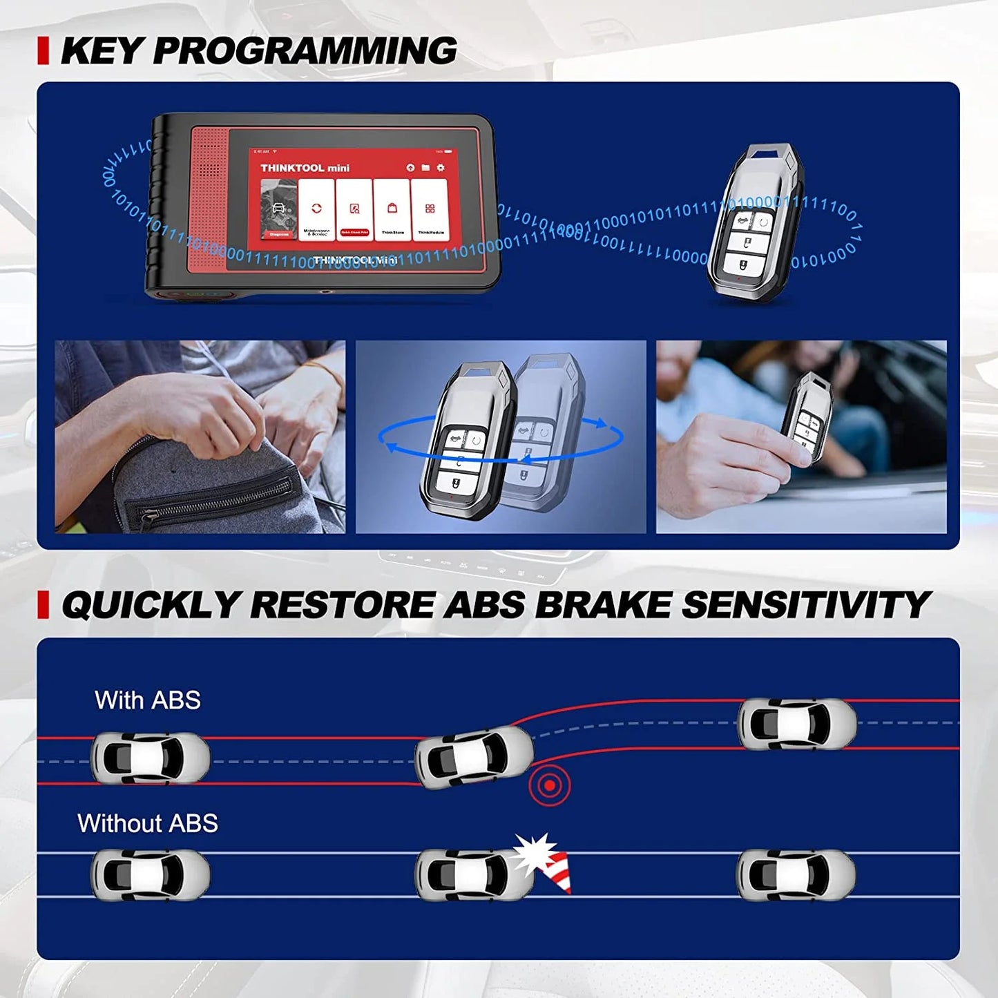 Thinkcar car diagnostic scan tool oe-level all systems diagnostic 28+ services autoauth for fca sgw