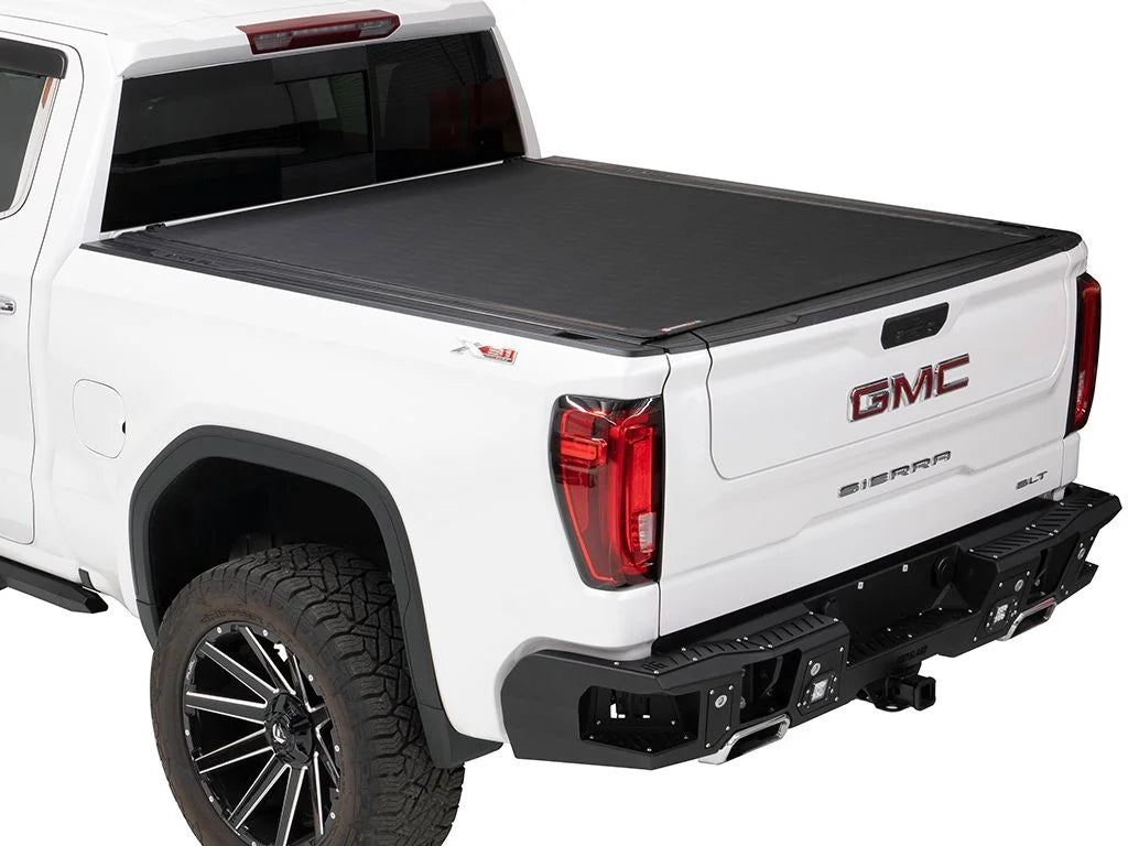 Bak by realtruck revolver x4s hard rolling truck bed tonneau cover | 80131 | compatible with 2019 - 2023 chevy/gmc silverado/sierra, works w/ multipro/flex tailgate 6' 7" bed (79.4")