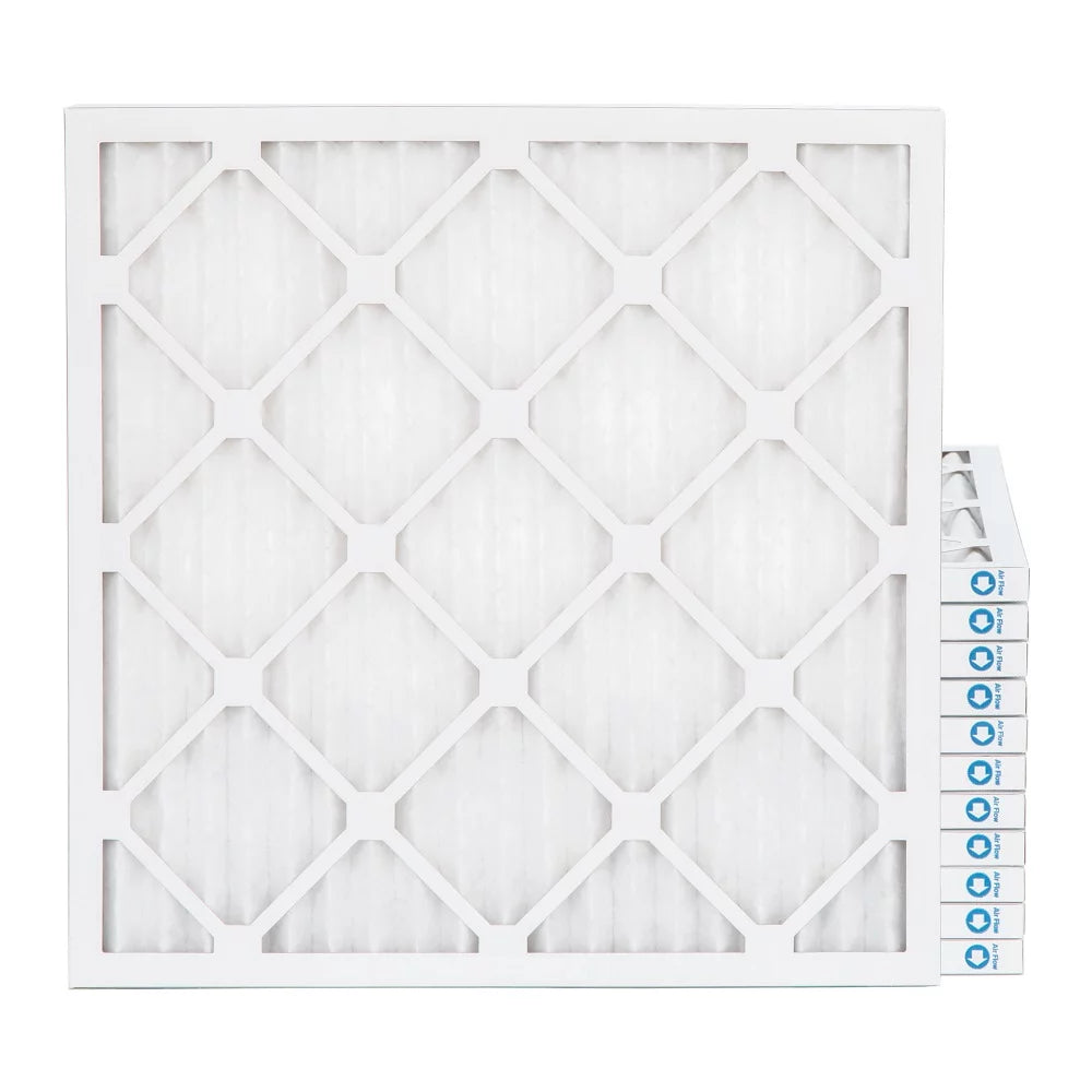 22x22x1 merv 11, mpr 1000 pleated ac furnace 1" air filters by pamlico. case of 12. actual size: 21-3/4 x 21-3/4 x 3/4