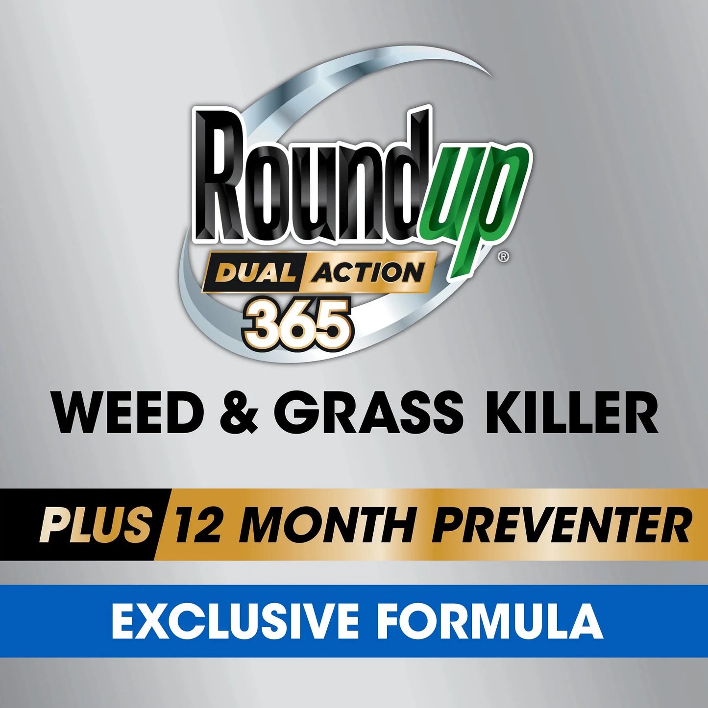 Roundup dual action 365 weed & grass killer plus 12 month preventer refill, 1.25 gal.