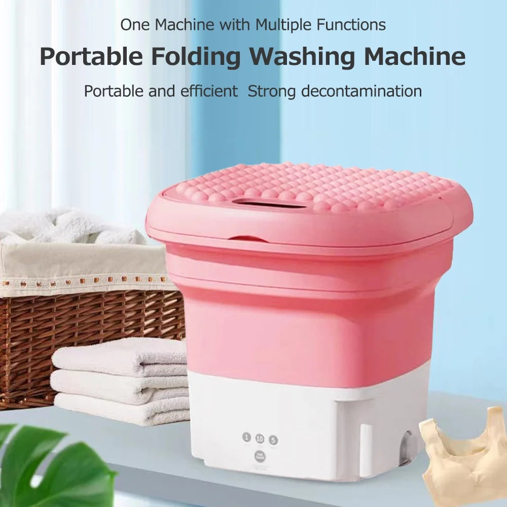 Small household folding portable automatic forward and reverse pulsator elution dual purpose imitation hand wash with drain hole fruit