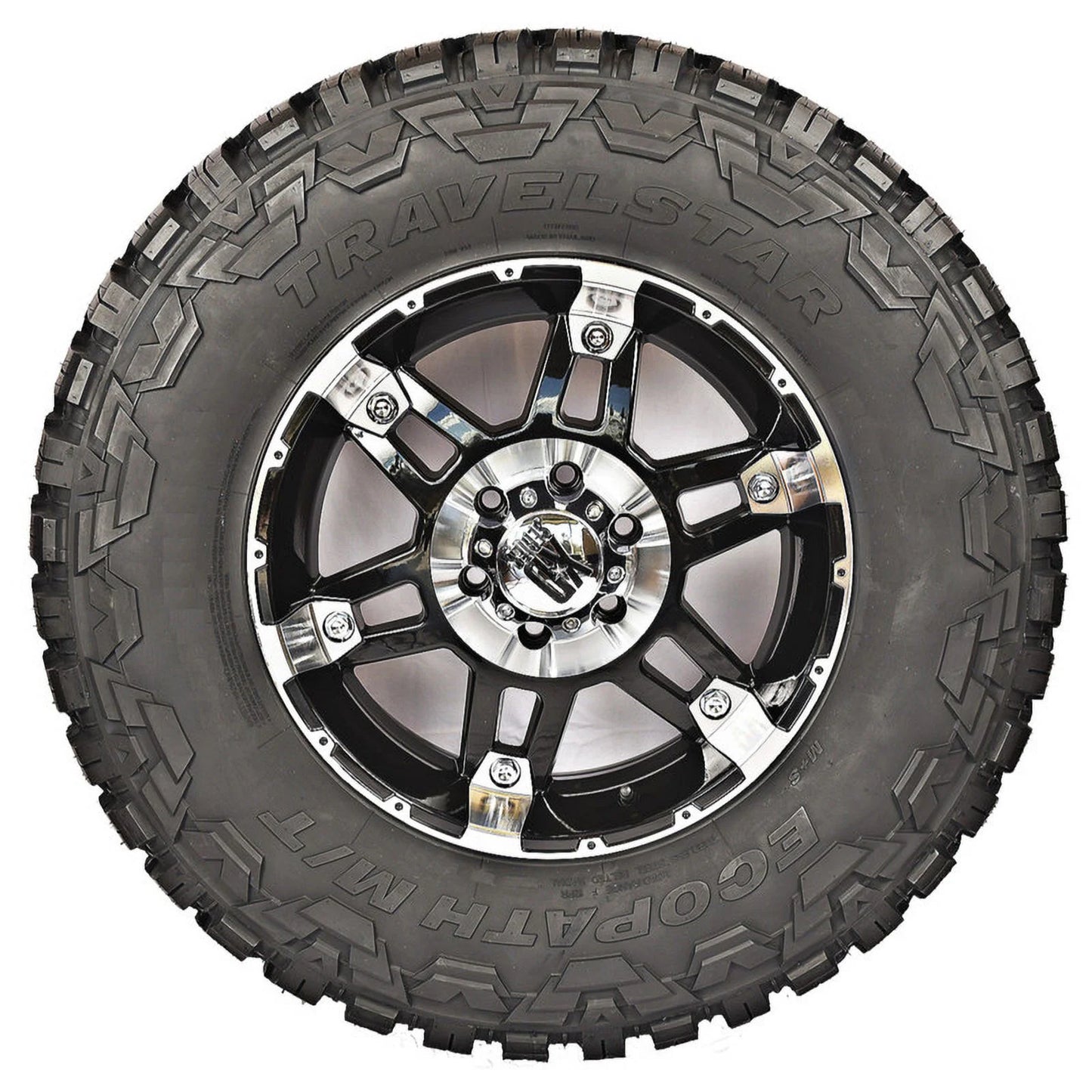 Travelstar ecopath m/t lt285/70r17 10 ply 121q suv light truck mud terrain tire 285/70/17