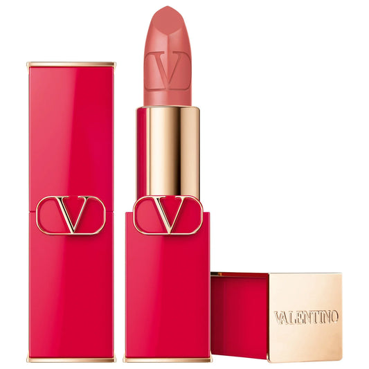 Valentino rosso valentino high pigment refillable lipstick - 101a hot beige - soft nude pink