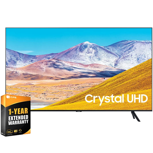 Samsung un85tu8000fxza 85 inch 4k ultra hd smart led tv 2020 model bundle with 1 year extended warranty (un85tu8000 85tu8000 85 inch tv 85" tv)