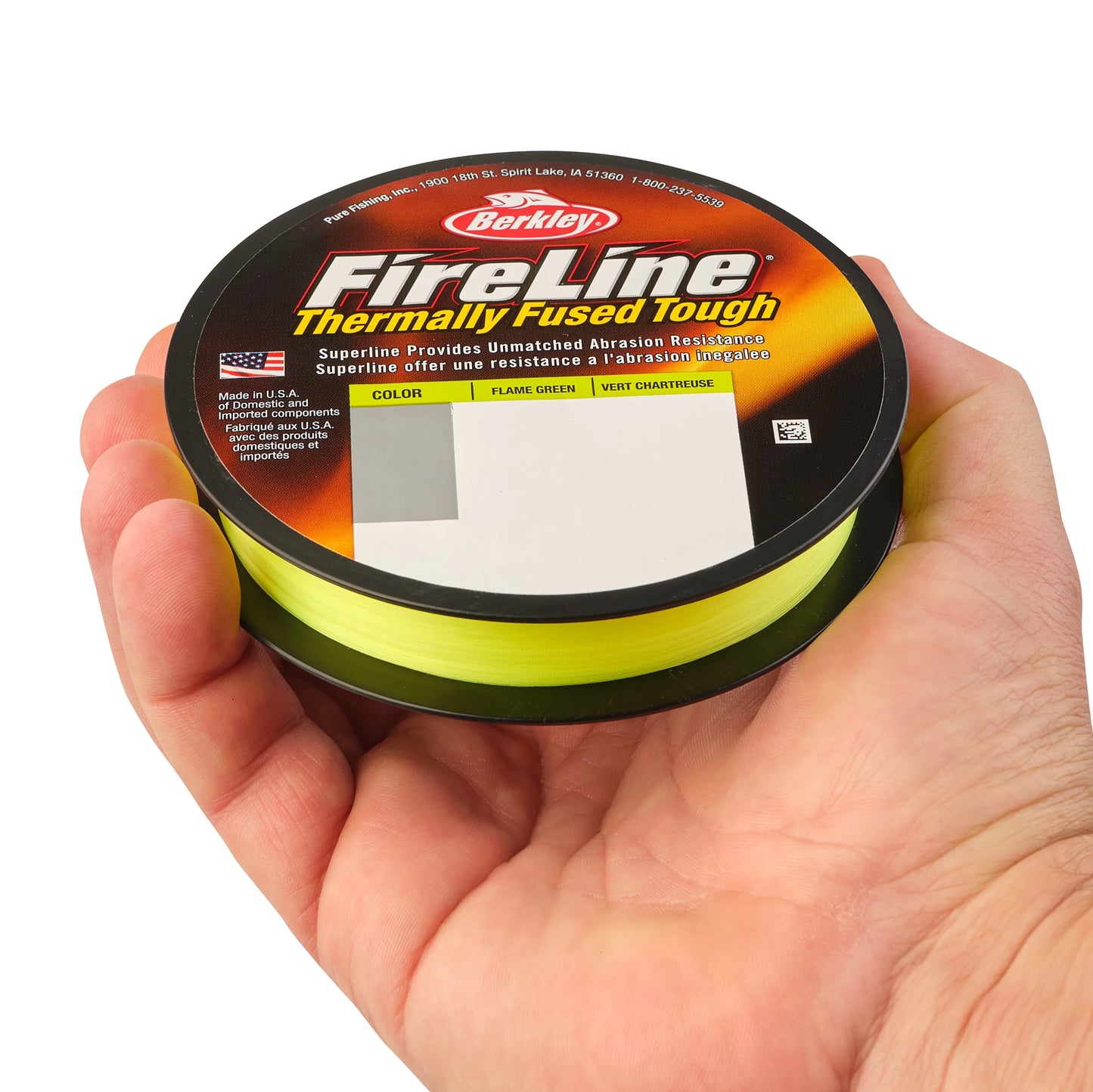 Berkley fireline® superline, flame green, 6lb | 2.7kg fishing line