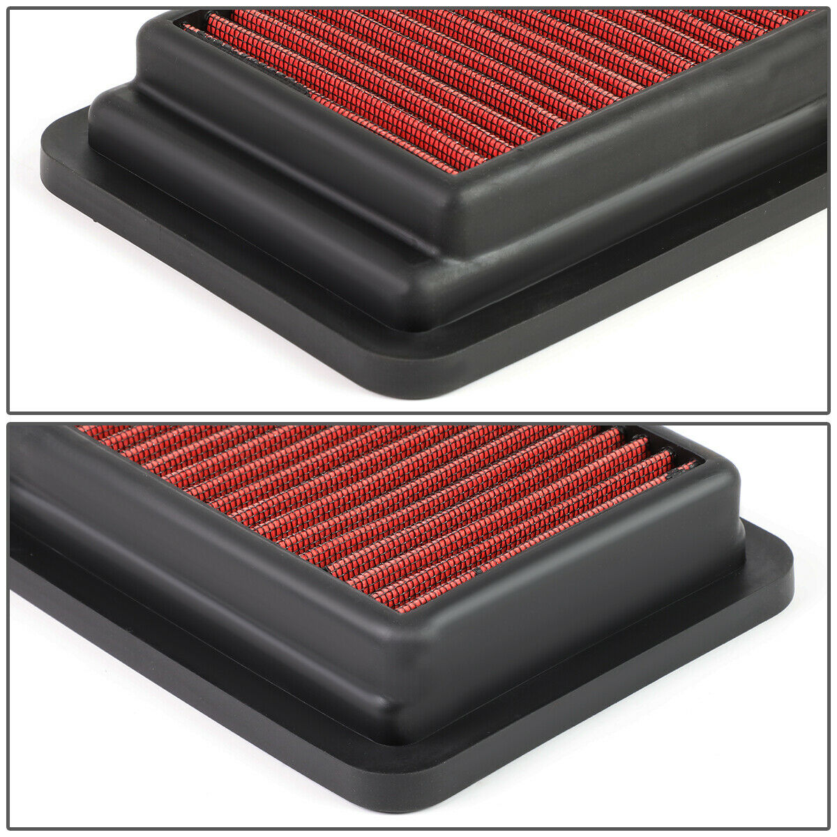 Teledu for 2017-2019 cr-v 2016-2019 civic 1.5 reusable drop-in dry panel air filter red