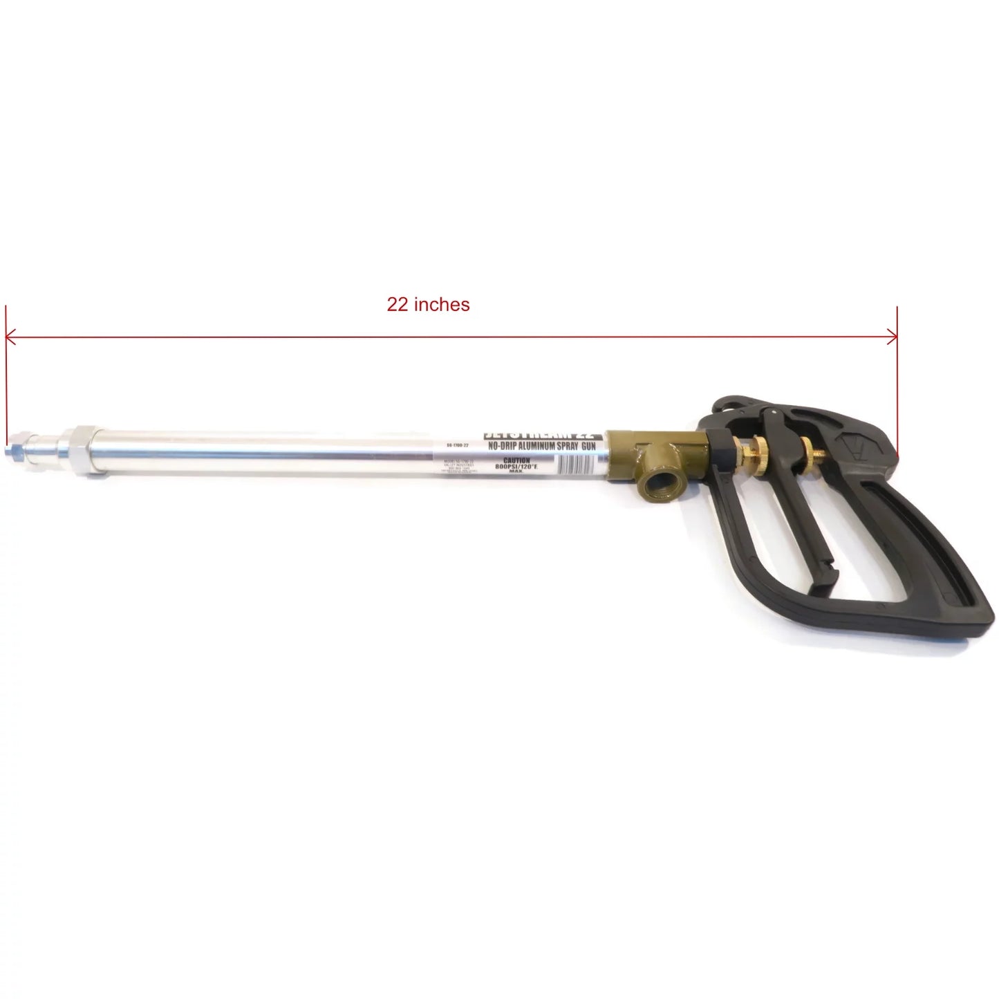 The rop shop | jetstream 22" no-drip trigger spray gun with aluminum barrel - industrial use