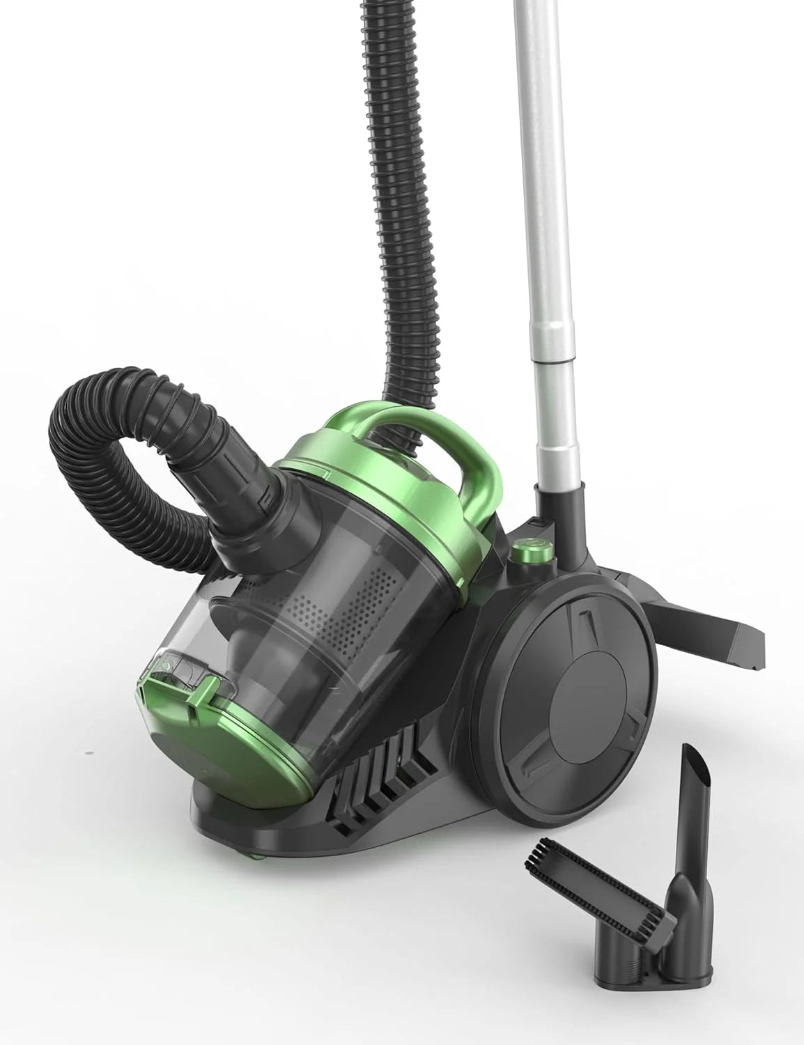 Vacuum cleaner, high suction canister vacuum cleaner, 1200w adjustable suction power, bagless canister vacuum cleaner, easy-to-clean dust container for home, cars,hard floors, carpets, pet hair