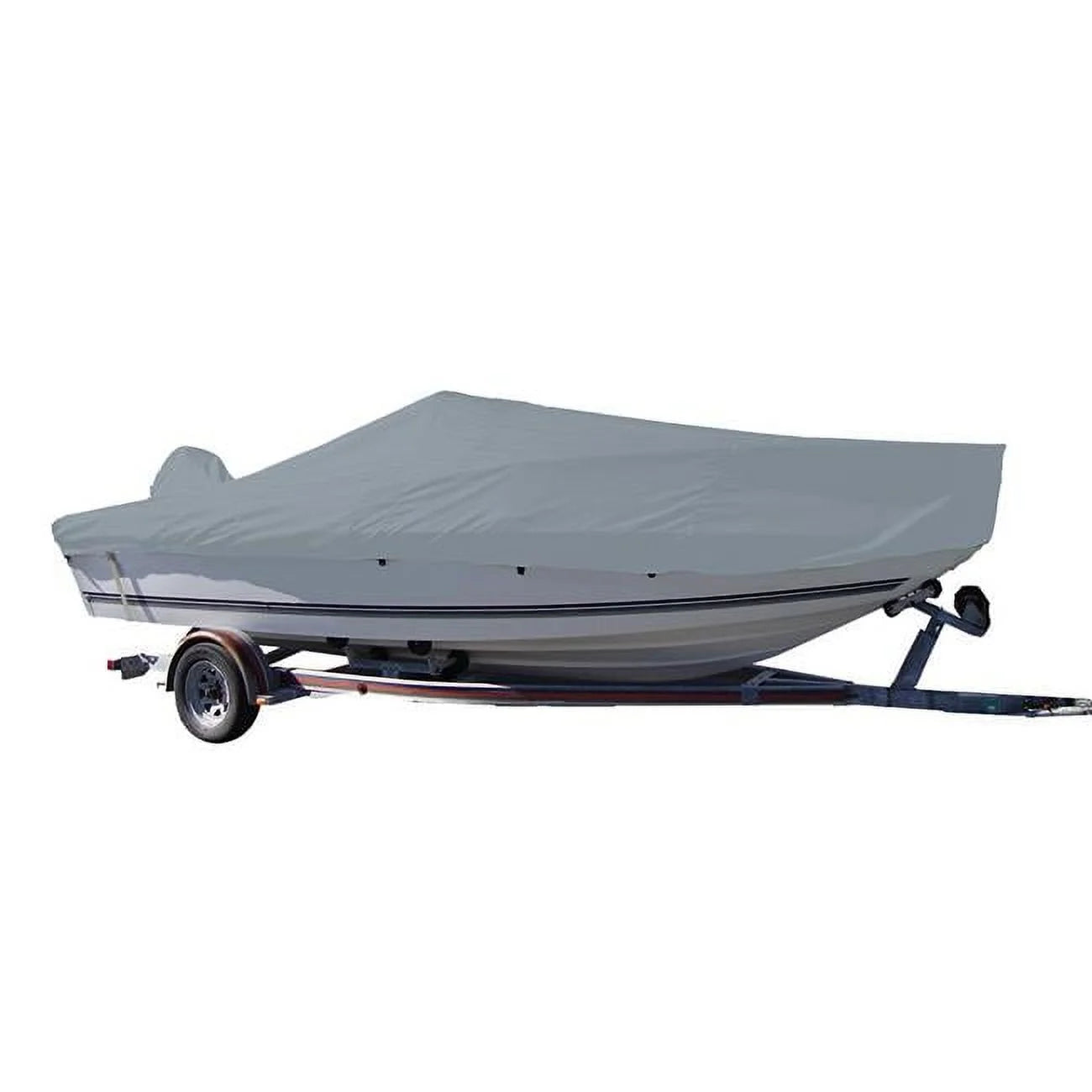 20.5 ft. performance poly-guard styled-to-fit boat cover for v-hull center console fishing boat - grey